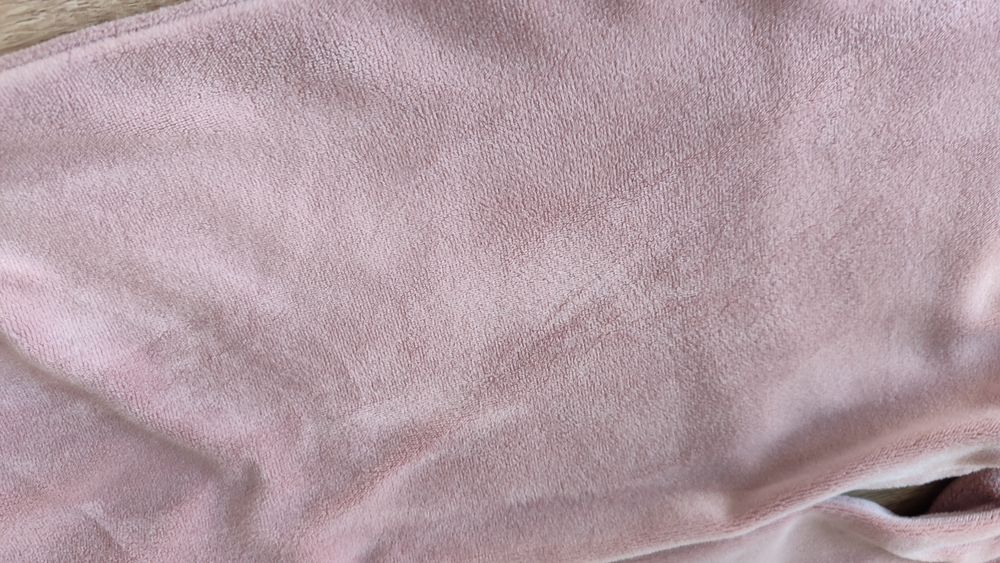 Spodnie welurowe dresowe brudny róż 116 Dream Dress pluszowe