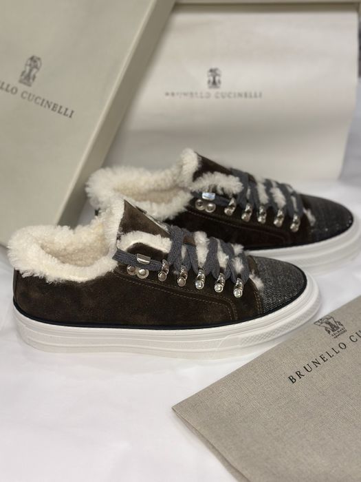 Зимові кеди Brunello Cucinelli ,зимние кеды , зимние кроссовки