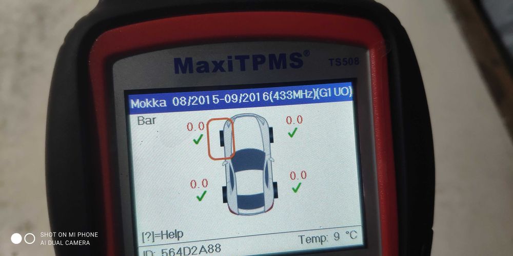 Czujniki TPMS koł OPEL mokka 2016 itp.