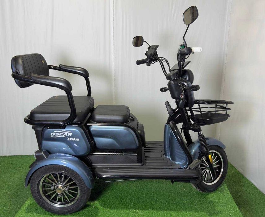 Електротрицикл  Электротрицикл Oscar Bike 1200W (2026) Скутер 3 колеса