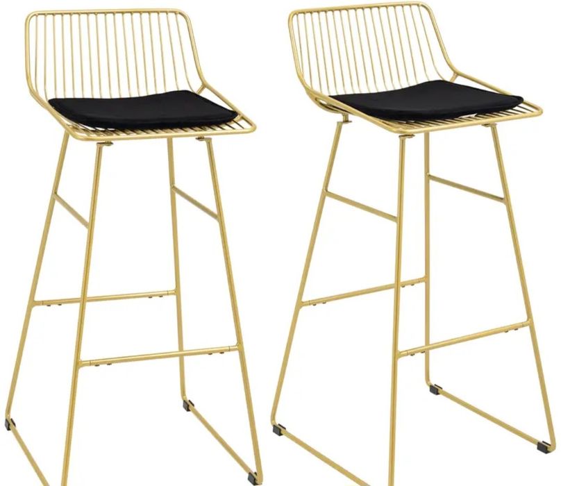 Cadeiroes altos dourados novos design