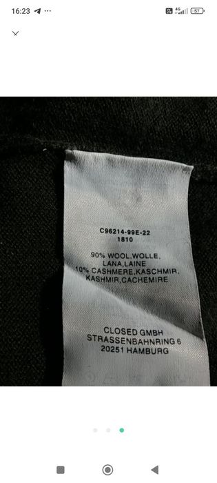 Худі  Closed , вовна з кашеміром