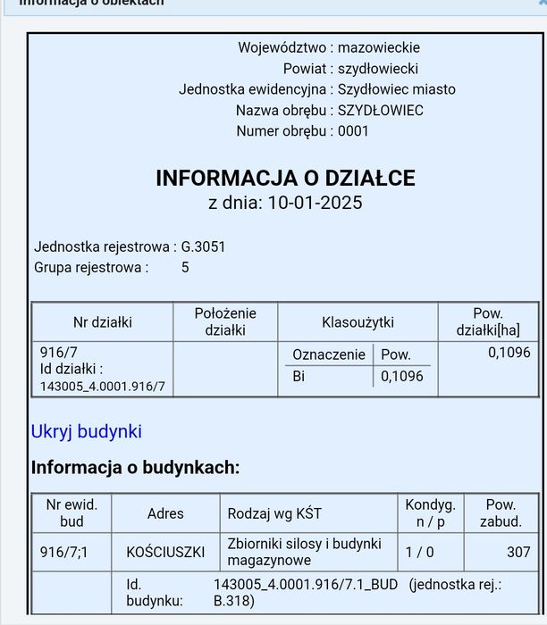 Garaże, hala. Utwardzony plac 1100 m2