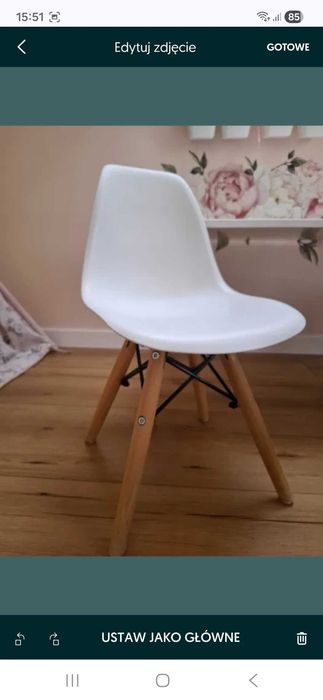 Stoliczek i krzesełka komplet mebli