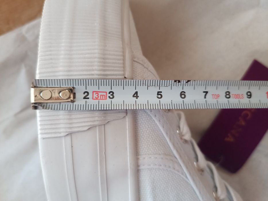 Białe trampki na grubej podeszwie lascana 40 wkładka 25,5 cm platforma