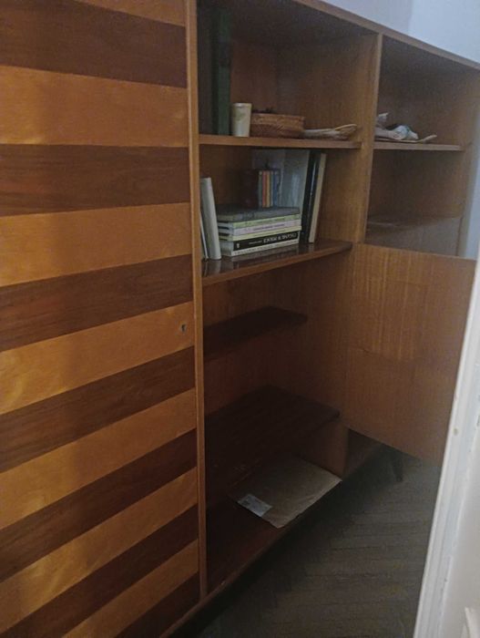 Regał gabinetowy, lata 60-te, 236cm szerokości