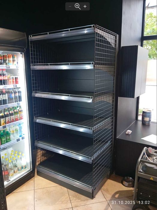 Торгове обладнання, полиці, купити стелажі для магазину, в наявності