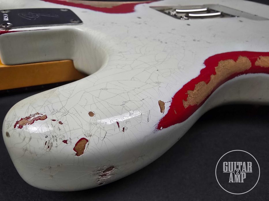 2016 Fender Custom Shop ’69 Stratocaster Olimpic White over Dakota Red HSS