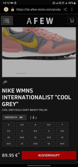NIKE Internationalist р 38-39 Оригінал! Кроссовки сникерси