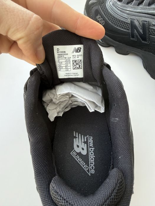 ОРИГІНАЛ 100% New Balance 1000 Black | M1000B кросівки весна 41-45 р