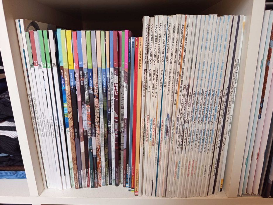 Vários livros e revistas de Arquitetura