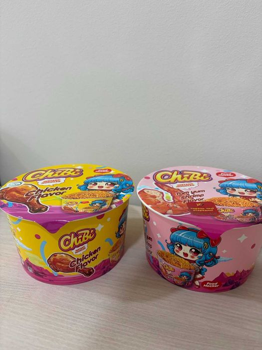 Вермішель швидкого приготування Chibi / Чібі / 65г / відро 85г в асорт