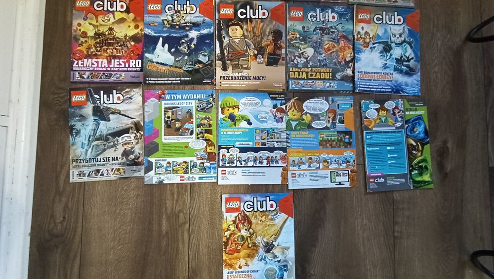 Gazetki czasopisma Lego Life i Lego Club 19 sztuk