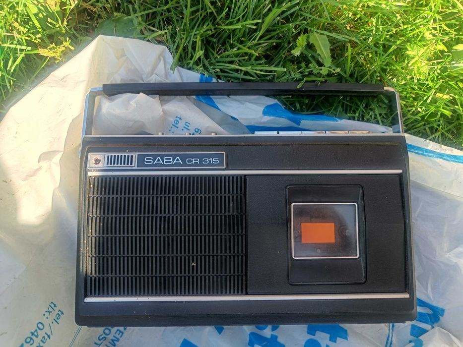 Magnetofon kasetowy SABA CR 315 retro vintage PRL stary klasyk odtwarzacz