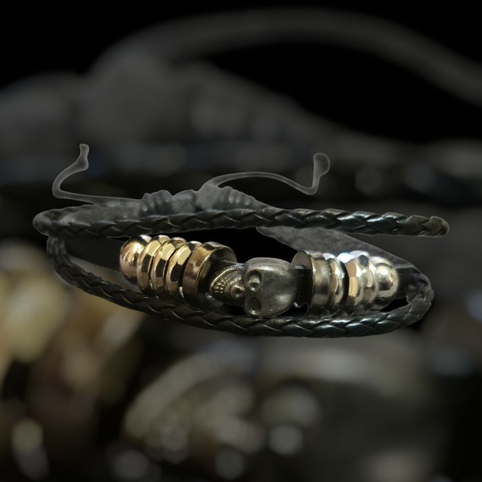 Nowa bransoleta czaszki Skulls Motor Motocykl