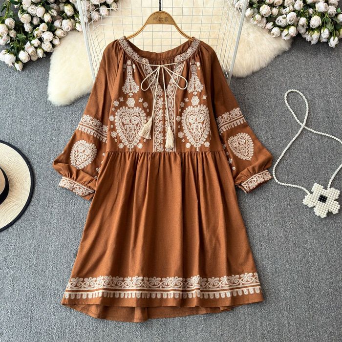 Вишите плаття. Сукня вишиванка вільна. Етнічна сукня