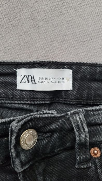 Czarne rurki Zara 36