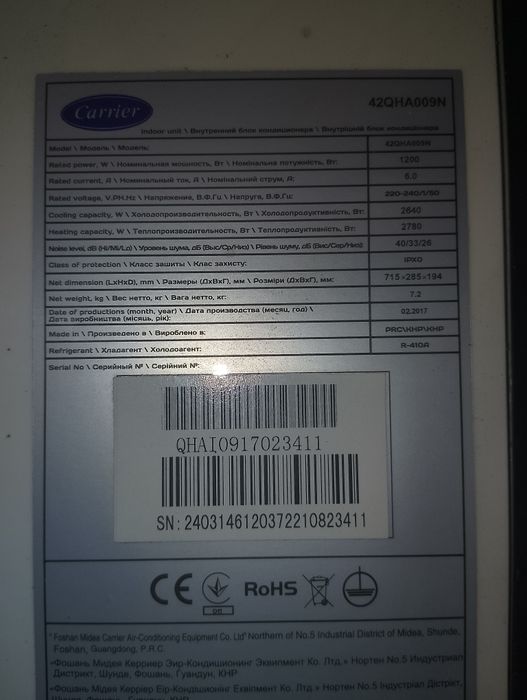 Внутрішній блок кондиціонера