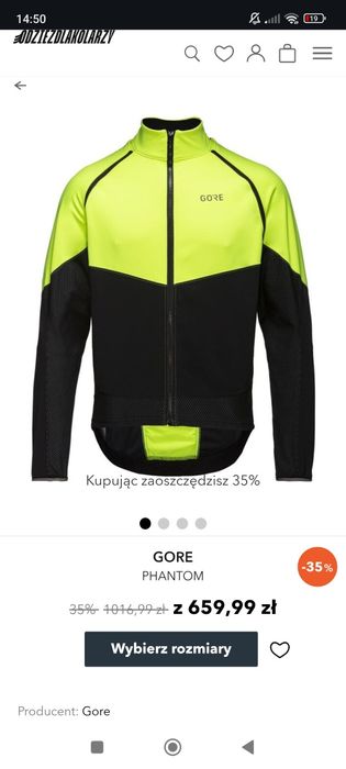 Ocieplana kurtka rowerowa Gore Gore-Tex