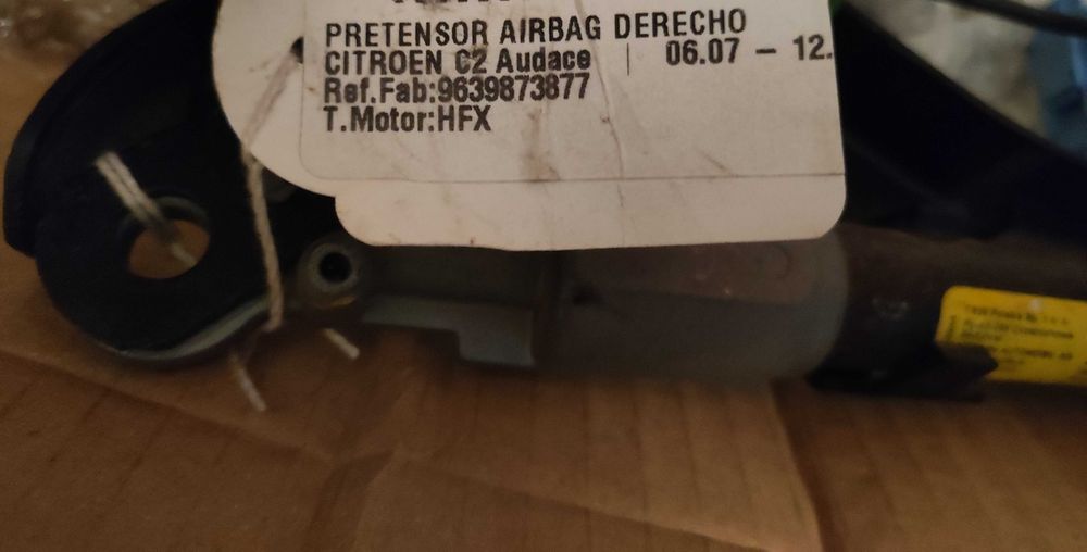 Pré Tensor Airbag Direito Citroën C1/C2