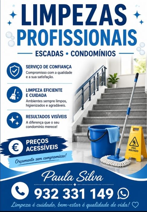 Limpezas de escadas e de condomínios