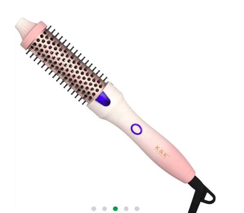 Професійна термощітка K&K Thermal Brush.Рожева,салонна укладка.