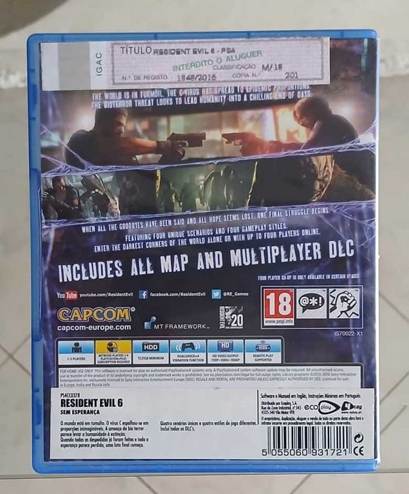 Lego City Undercover,Tom Clancy’s The Division 2,Resident Evil 6. PS4