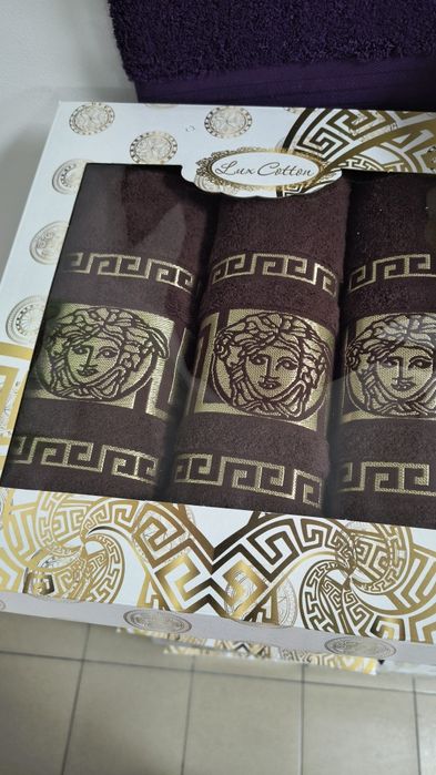 Komplet ręczników bawełnianych Versace w pudełku  na prezent