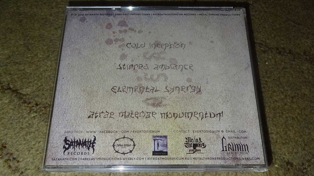 Everto Signum Synergy CD EP Edição Limitada Melodic Progressive Black Metal Portugal Lux Ferre 2014