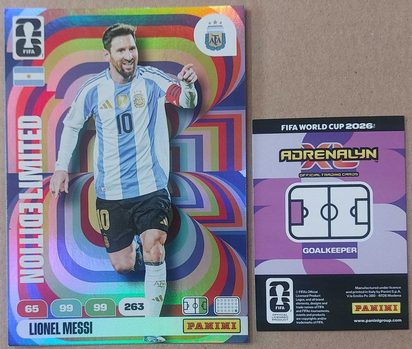 Panini Adrenalyn Fifa 2026 - Cartas Limited Edition XXL - Escolha as suas faltas