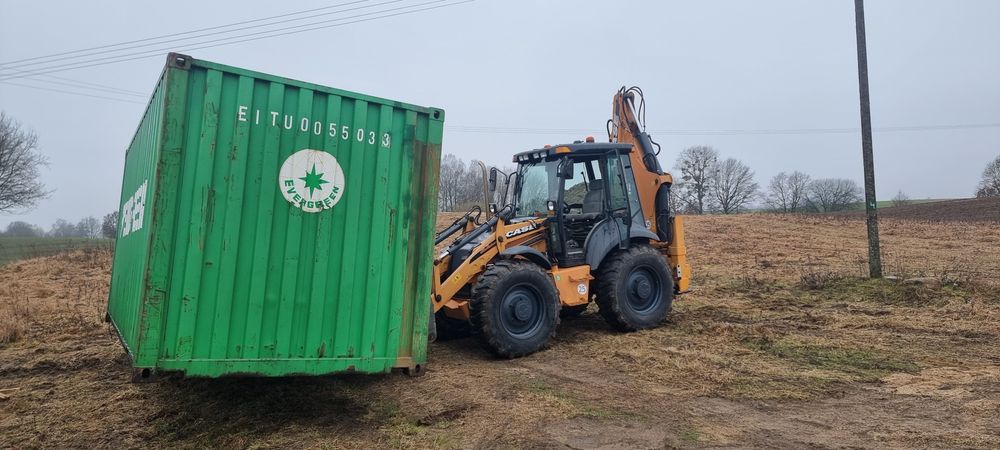 Prace ziemne koparkoładowarką*Koparka*widły