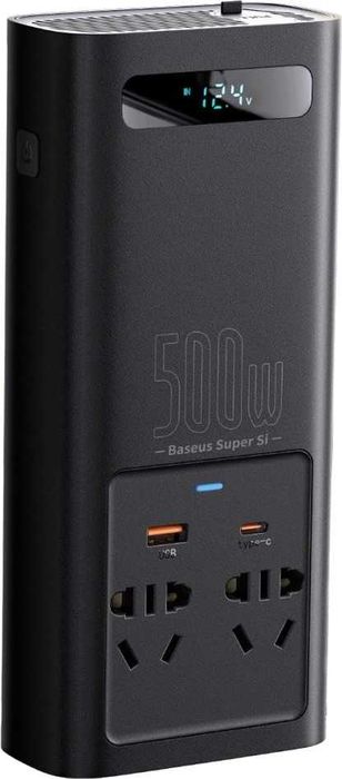 Инвертор Baseus Super Si Inverter 500W (220V +ЧИСТА СИНУСОЙДА+