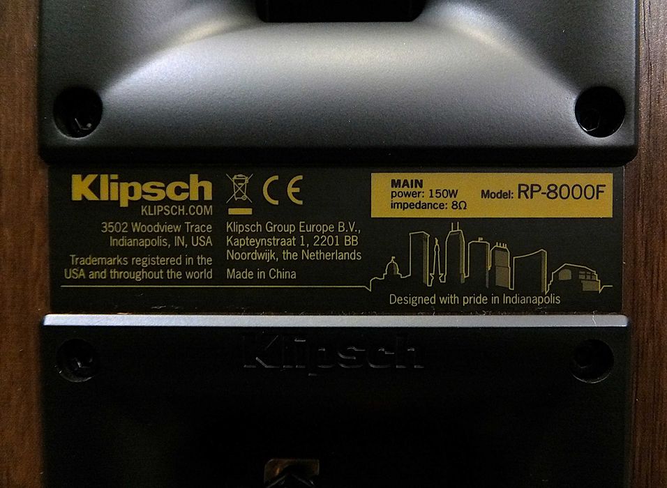 Potężne kolumny głośnikowe KLIPSCH RP-8000F