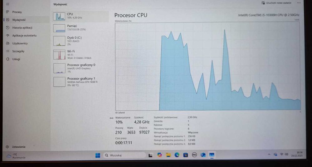 Dell G3 i5-10300H / GTX 1650 Ti / 32GB RAM / SSD 1TB