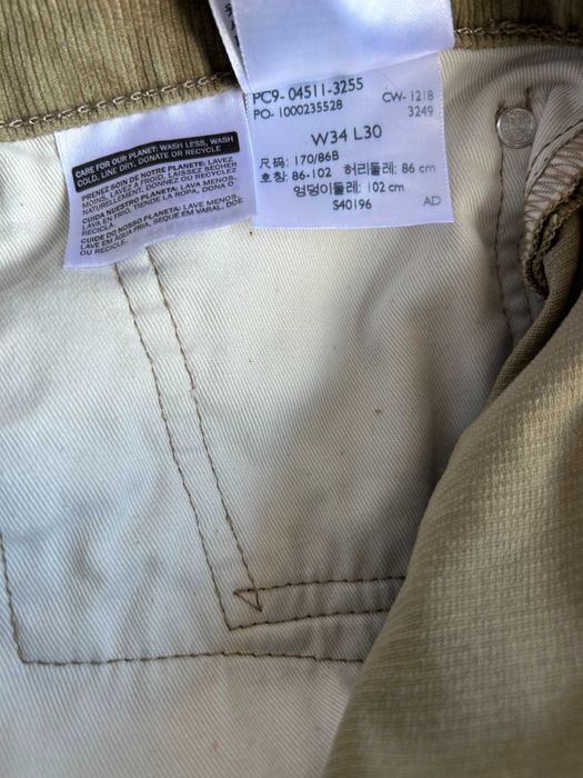 Levi's _ Sztruksowe spodnie Lot 511 r. 34/30