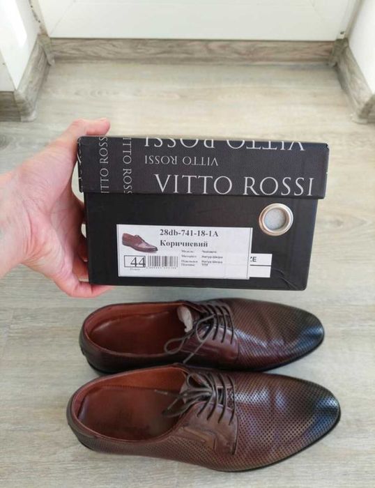 Męskie skórzane buty Vitto Rossi