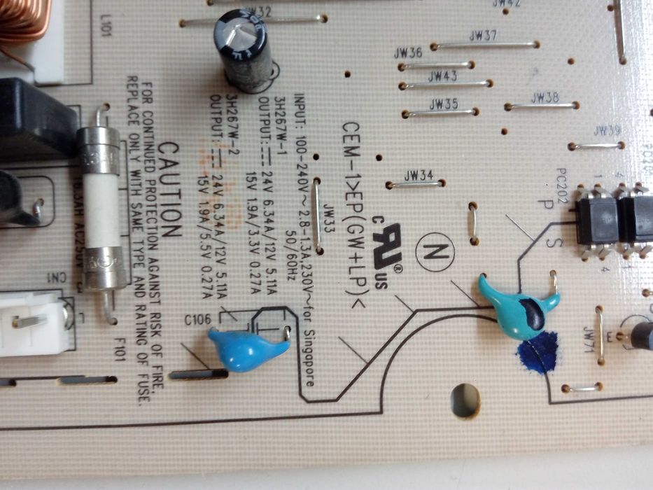 Placa alimentação Sony kdl-37