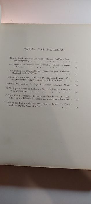 Lisboa e seu Termo, Estudos e Documentos (Volumes I e II)
