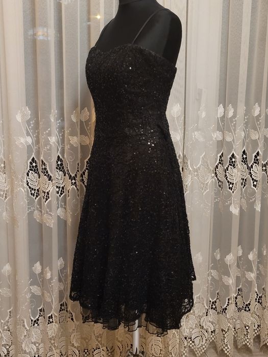 Zjawiskowa sukienka wieczorowa, sylwester, studniówka, karnawał roz 36