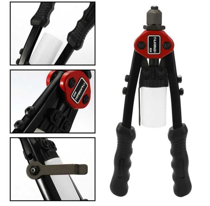 F511 Rebitador manual rebites máquina 280mm 2.4mm, 3.2mm, 4.0mm, 4.8mm