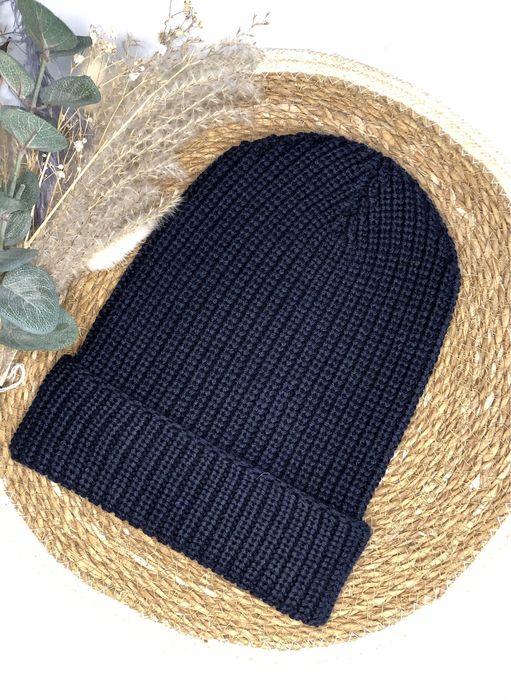 Шапка чоловіча, темно синя