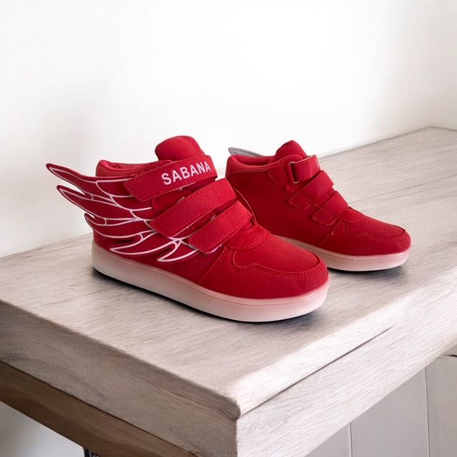 Sportowe buty dziecięce szkolne na rzepy led świecące 6597 rozm. 35