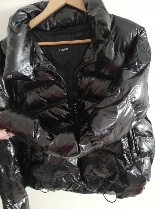 kurtka PINKO M L 38 40 czarna Crystal kurtka zimow Pinko M 38 L 40