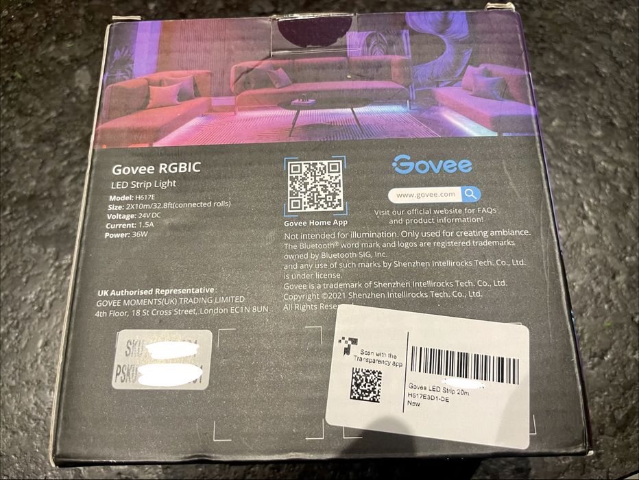 Govee pasek taśma LED RGBIC H617E 2x10 m - NOWY!