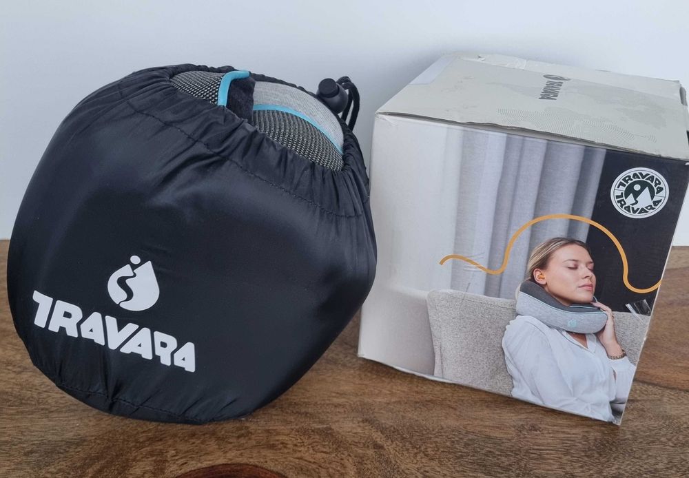 Nowa Poduszka Podróżna TRAVARA Pianka Memory Foam Rogal Samolot OLX