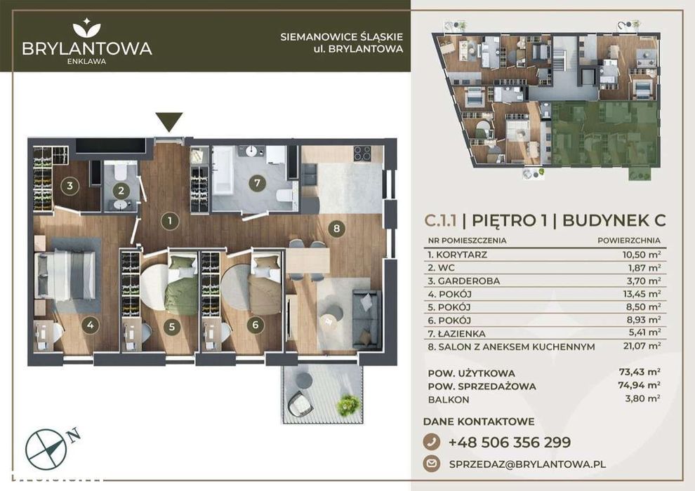 4 pokoje, winda, parking, POZWOLENIE NA UŻYTKOWANIE