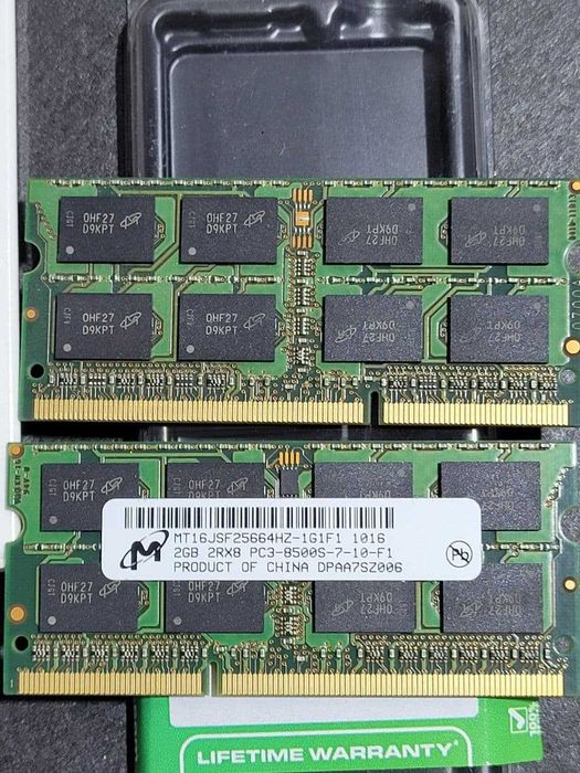 Micron SODIMM DDR3 2Gb 1066MHz 8500s CL7 (MT16JSF25664HZ-1G1F1)