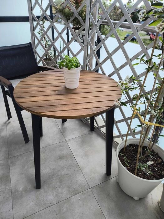 stół ogrodowy drewniany, okrągły, w weekend -10%
