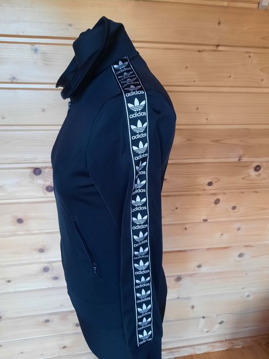 Bluza rozpinana Adidas czarna duże logo