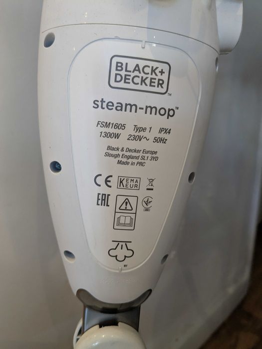 Esfregona a vapor ( steam mop ) limpeza natural Black and Decker